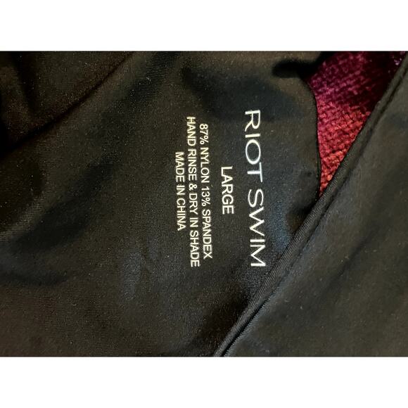 Riot Swim DOLLS KILL Blaise One Piece Cutout Swimsuit in Black Size Large / L - Picture 6 of 6